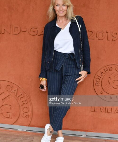 PARIS, FRANCE - JUNE 07: Estelle Lefebure attends the 2019 French Tennis Open - Day Thirteen at Roland Garros on June 07, 2019 in Paris, France. (Photo by Stephane Cardinale - Corbis/Corbis via Getty Images)