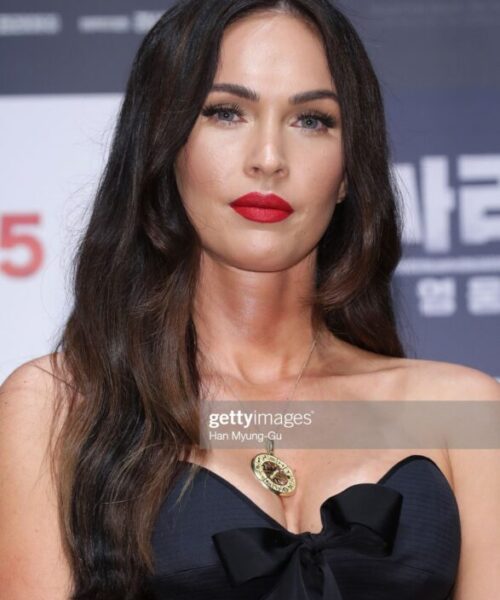 SEOUL, SOUTH KOREA - AUGUST 21: Actress Megan Fox attends the press conference for 'Battle Of Jangsari' on August 21, 2019 in Seoul, South Korea. The film will open on September 25 in South Korea.  (Photo by Han Myung-Gu/WireImage)