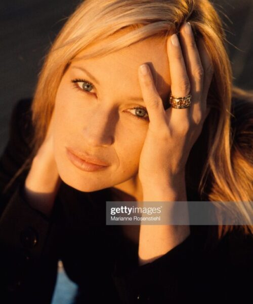 French model Estelle Lefebure relaxes in Paris. Lefebure is Ambassador for Maison Cartier. (Photo by Marianne  Rosenstiehl/Sygma via Getty Images)